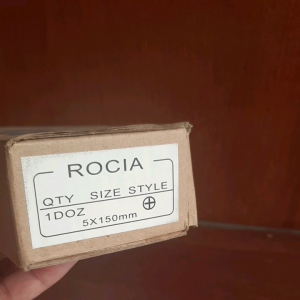 Rocia Obeng Kembang 5 inchi - 150mm Ujung Magnet Gagang Transparan - Obeng Plus - Obeng Bunga