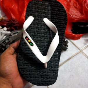 sandal jepit sky rubber hitsm tali putih