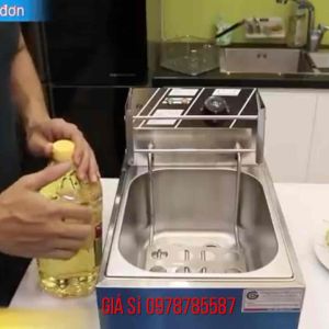 Bếp chiên nhúng 2500W công nghiệp
