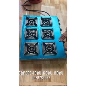 Bếp gas 4-6 lò chuyên dùng nấu mỳ cay cơm niêu bánh xèo - Bếp ga 6 cửa - Bếp ga 6 họng