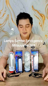 Lampu emergency LED 2 fungsi mitsuyama ms-6032 ms 6032 rechargerable dan Senter Super Terang