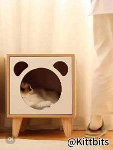 Kittbits Ready Stock Special 2in1 Cat Side Table . Cat house  Sleep  rest  play  fun