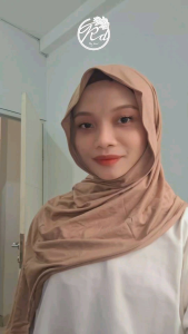 KEDATON Pashmina Kaos Rayon Lembut Tidak Berat di Kepala