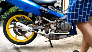 Knalpot Satria Hiu & Kolong Suara Garing