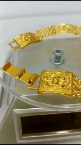 Gelang Tangan Titanium Berlapis Emas 24K: Perhiasan Elegan & Tahan Lama