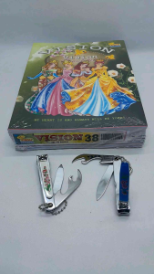 Paket 2 Barang Buku Tulis Vision 38 Lembar 1 Pak Isi 10 Buku + Gunting Kuku Stainless Besar 2 Pcs