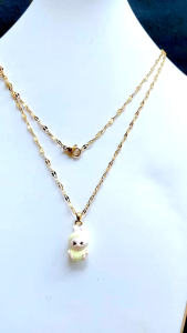 RinaXp - Kalung Labubu Titanium Terbaru Bisa Anak & Dewasa Rantai Pecahkopi Anti Karat