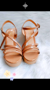 Sandal nữ Đế Xuồng bằng 9p .KAS_D8222.Hậu khóa gài