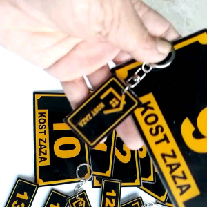 Gantungan Kunci & Nomor Kamat Kos Hotel Penginapan