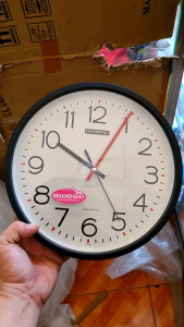 Jam Dinding Minimalis Diamond Sweep Halus 2712-14 27cm