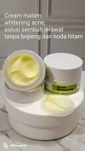 Acne whitening cream malam bekas jerawat anti bopeng expres