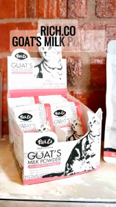 CC Pets Story✨Ready Stock | Rich. Co Super Premium Cat Goats Milk Powder - 20g. Enriched with Omega-3. Milk formula for kitten & cats