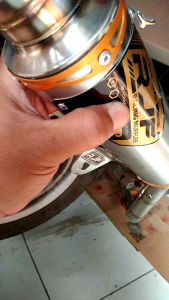 KNALPOT SAMLONG RJF ORIGINAL MIO SPORTI/SMILE/KARBU MIO J/MIO GT/M3 FINO KARBU/FI XRIDE XEON KARBU NOUVO MIO SOUL KARBU INLET 38MM NOT DSM