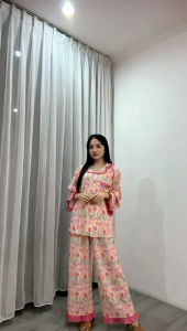 Karina Set by Fanessa/ Setelan Tangan Panjang Celana Panjang