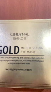 [BPOM] TERMURAH ISI 60 LEMBAR Cindynal Eye Mask Masker Mata Collagen Emas 24k Mata Panda Anti Kerutan - Eyemask