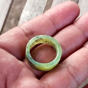 Ring Cincin Giok Nefrit Jade Aceh Model Flat