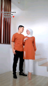 Kaosinn - Tunik Wanita Nameera Original | Belah Depan warna baru | Lengan Karet 7/8 | Bahan Katun Combed 20s | Bisa Seragaman | Nyaman & stylish