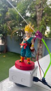 กระบอกปืนพร้อมไฟแสงเลเซอร์+หัวฉีดน้ำทองเหลือง