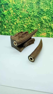 Once pipa kayu Liwung macan model bulat polos C42