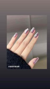 24 PCS Kuku Palsu Dan Lem /Fake Nail Art 3d /Stiker Kuku Tahan Air Gratis Box Termurah