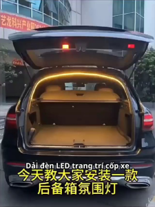 Đèn LED Viền Cốp Xe Ô Tô Cảm Biến Tự Động Cắm Trực Tiếp Không Cần Đấu Dây Trang Trí Nội Thất