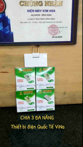 Ổ Điện chia 3 NEESANTA( VINAKA ) ST - 3TM góc 180 Tiện lợi Đa năng siêu gọn siêu tiết kiệm