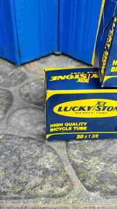 Ban Dalam Sepeda Ukuran 20 x 1 3/8 Lucky Stone Pentil Motor Panjang AV48 Lipat Balap Minion | High Quality