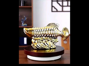 Dekorasi Fengshui Hoki Patung Ikan Ornament Arwana Keberuntungan Bahan Premium Keramik Hadiah Kerabat Dekorasi Lemari Rak Hias