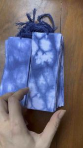 Bookmark handmade kẹp sách handmade bọc vải nhuộm chàm - handmade bookmark