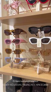 Kính mát kính mắt plastic thiết kế bản đa giác mã 14 trendy Ciao accessories