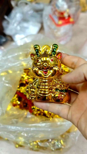 Rồng Vàng Xi trang trí tháp tỏioản tài lộc