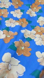 Vải linen hoa lạ mắt Hàn quốc.Khổ vải 14m