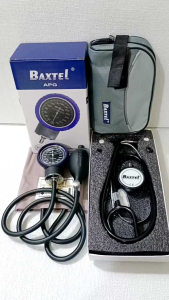 Baxtel APG Purple Ring Aneroid Sphygmomanometer With Black Deluxe Stethoscope