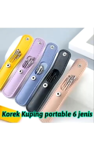 Alat Pembersih Telinga Kuping 1 Set 6 Pcs Stainless Steel Ear Wax Picker