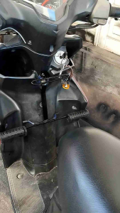 Kulit Sintetis Jok Boncengan Plus Pijakan Kaki Praktis bahan besi dg porstep karet anti slip untuk Motor Honda Beat