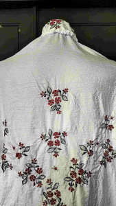 Astuty Collection Mukena Terusan Parasut Bordir Warna Putih