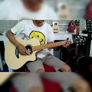 Gitar Akustik-Elektrik Yamaha APX 500 Warna Hitam dengan Bonus Pick Tas dan Packing Kayu