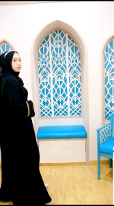 Hafiza Abaya Jetblack Premium/Abaya Umroh