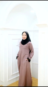 gamis ashima Itycrep mix renda tile kualitas premium