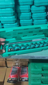 Bộ tuýp đầu khẩu 10 chi tiết 1/2 cần siết chữ L từ 8-24 hàng đẹp đủ cân - Dụng cụ