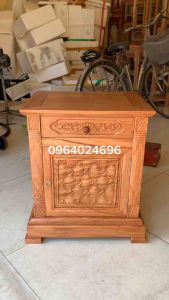 tủ táp gỗ gõ kê đầu giường mặt 40x50 cao 60
