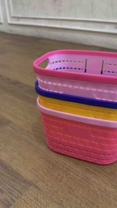 (( PVC DWI WARNA )) Keranjang Sepeda Anak Mini Perempuan Ukuran Sepeda 12 16 18 inch Bicycle Iron Basket