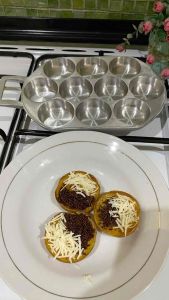 Rosita Cetakan Kue Lumpur Martabak Mini Apem Cubit Wingko ABK Cetak Martabak Mini Multifungsi Alat Memasak Modern Berwarna Abu-Abu Set Cetakan Kue Dengan Tutup Dan Kuas Silikon - Lazada