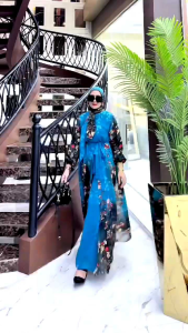 GAMIS TERBARU SYARI SYARI TRENDI BRANDED PRODUK PREMIUM FASHION MODERN MEWAH ELEGAN BAJU DRESS ETNIK MUSLIM BATIK ETNIK LOLI SETCEL & SCARF