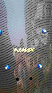 VISOR NMX NEW FULL CARBON LOGO NMAX LOBANG 6(Free baut)