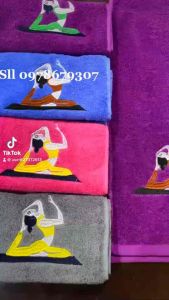 [ XẢ KHO ] Khăn Lau Mồ Hôi Tập Yoga- Gym . Hàng Cotton Organic. Kích thước 110 x25cm
