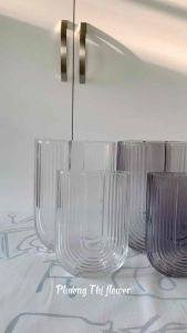 Bình cắm hoa thuỷ tinh bình cắm hoa bình cắm hoa chữ U  bình cắm hoa chữ nhật