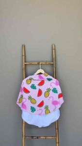 Bergo Printing Anak Motif Flaminggo / Hijab Instan Anak