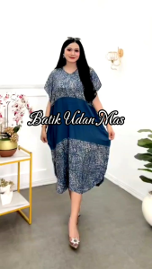 Daster Lowo Pekalongan Jumbo Lingkar Dada 136 cm Bahan Santung Super