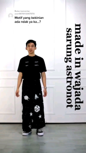 Sarung Batik Motif Astronot Sarung Pria Dewasa Printing Ombak Sarung Batik Pekalongan Sarung Wajada